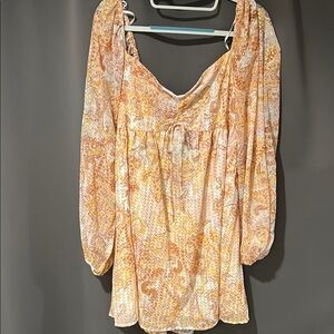 Bohemian Long Sleeve Babyfoll Summer Dress